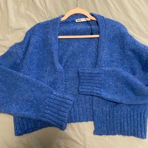 Zara blue cardigan